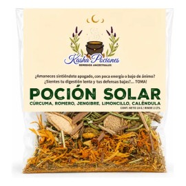 Infusión Herbal Poción Solar Con Cúrcuma, Romero Y Jengibre