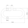 8mm Quick Link for Connecting Galvanised Steel Chain Heavy Duty