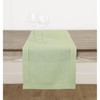 Solino Home Sage Green Linen Table Runner 72 Inches Long