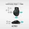 Acteck Mouse Ergonomico VIRTUOS Pro MI780 3000dpi Inalambrico 8 Botones