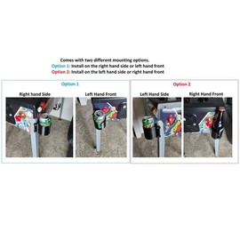 Legends Pinball Drink Holder - AT Games - ALP - Mounting Location: LH-Side/RH Front, Primary color: Black