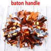 Cheerleading Pom Poms Metalic Holographic Cheerleader with Baton Handle 6