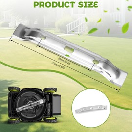 Bmliingchau 2 x 20 cm mower blades, compatible with Stihl robotic lawnmowers and Viking robotic mower RMI 422/422P/422C/632/632P/632C/632PC, iMow Ml4 Series/Ml632/MI632P/MI632C/MI632PC, stainless