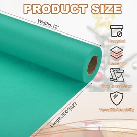 PATIKIL Gift Wrapping Paper, 29.6 cm x 12.7 m, 70 GSM Wrapping Paper Roll, Plain Wrapping Paper for Poster, Pin Board, Gift Wrapping, Grass Green