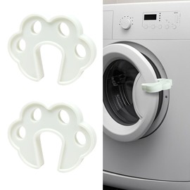 2 Pack Front load Washer Door Prop, Easy to Use Washing Machine Door Prop Stopper, Fits Washer Dishwasher Dryer Door Prop Open Keep for Proper Ventilation & Drying, Silicone Laundry Accessories, White