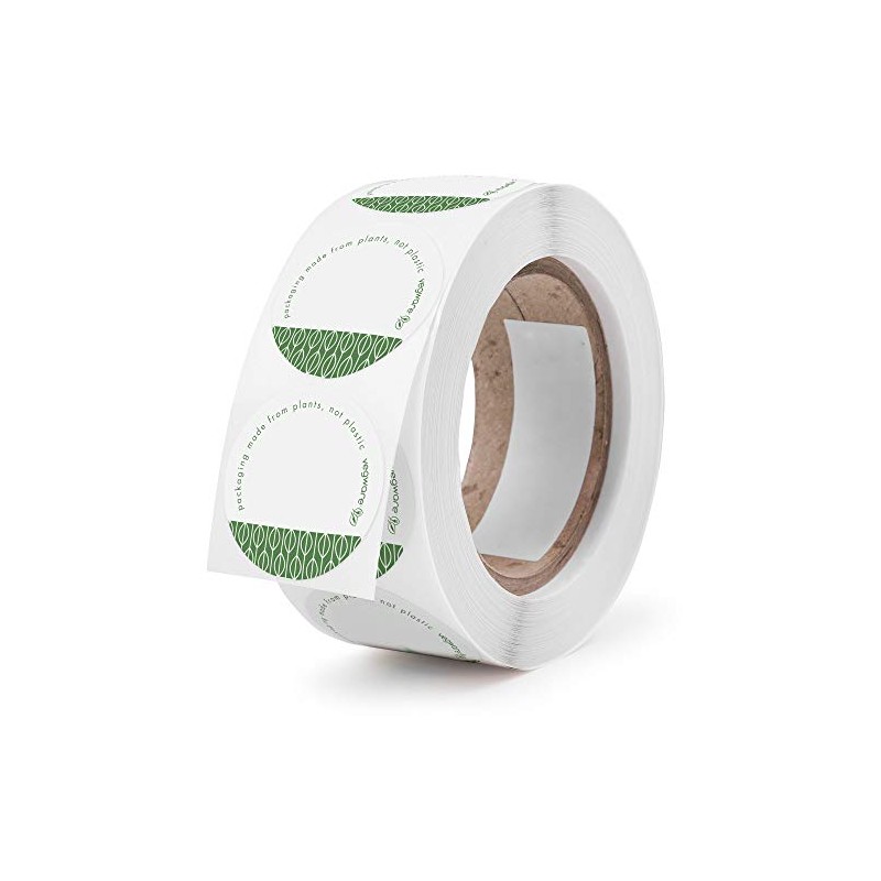 Vegware 45mm Round Compostable Stickers (Pack of 1000)