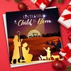 Christian Christmas cards, pack of 10 - Jesus is Born,