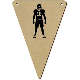 5 x 140mm 'American Football Player' Wooden Bunting Flags (BN00080530)