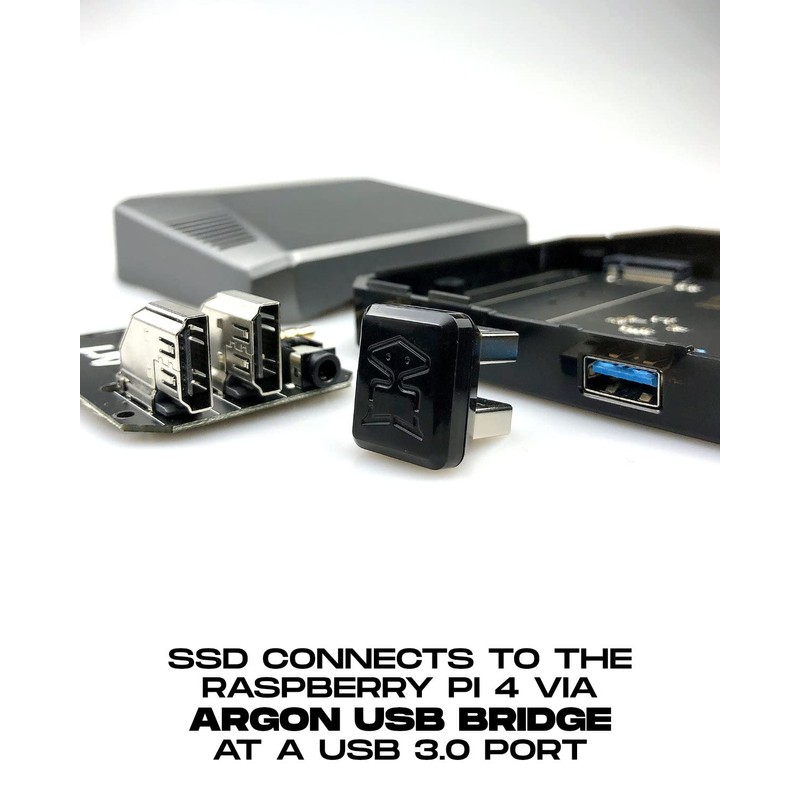 Argon One M.2 SATA - Placa de expansión para Raspberry