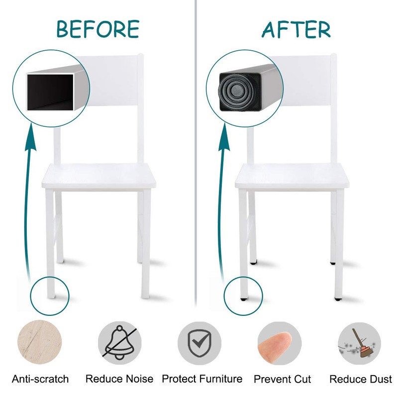 sourcing map Adjustable Leveling Feet 20 x 20mm Square Insert