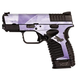MightySkins Glossy Glitter Skin Compatible with Springfield XDS 3.3 - Round Amethyst | Protective, Durable High-Gloss Glitter Finish | Easy to Apply, Remove, and Change Styles | Made in The USA