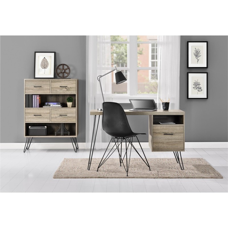 Ameriwood Home Landon Desk, Weathered Oak