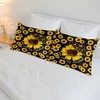Satin Pillowcase for Hair and Skin Standard Size Summer Sunflower
