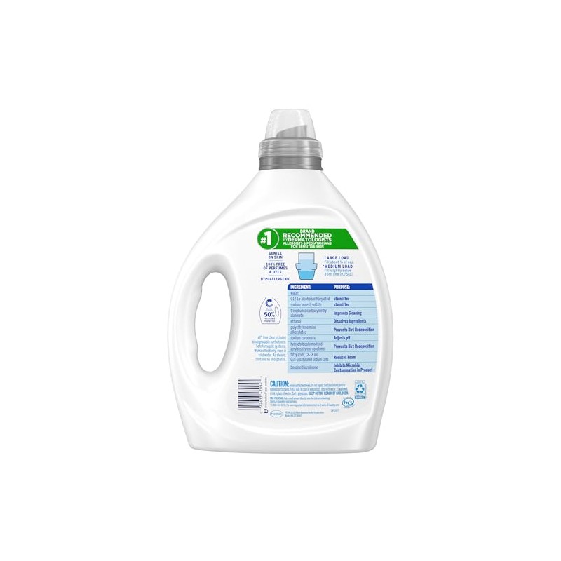 all free clear, Original, Liquid Laundry Detergent for Sensitive Skin,