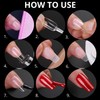 Deni Carte 120 Pieces Nail Tips Almond for Soak-Off Nail