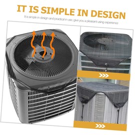 Levemolo Mesh Air Conditioner Cover for Outside Unit Protector with Elastic Cords Rain Dust Resistant Fits Extends Service Debris
