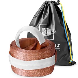 Tow Strap Heavy Duty 20 ft 110000 lbs - Dawnerz Towing Rope 6 m 55 US Tons for Trucks and Buses