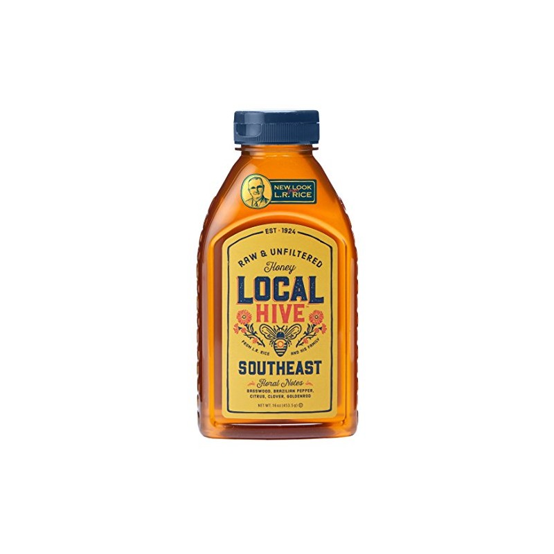 L.R. Rice 100% Pure Honey Raw & Unfiltered, Local Southeast,
