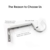 Curtain Rod Brackets Heavy Duty Drapery Hardware Adjustable Rod Holders