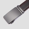 Acewin Men's Leather Belt, Automatic Work Belt, Adjustable, Width 35