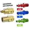 Hromee 18 Pieces Air Coupler and Plug Kit, 1/4-Inch NPT