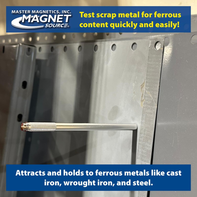 Master Magnetics Neodymium Magnetic Pick-Up Tool with Pocket Clip -