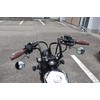 バイク 樽型 タル型 グリップ 22mm 左右セット 【ブラック・ブラウン・ホワイト】選択 カスタム ゴムグリップ チョッパー