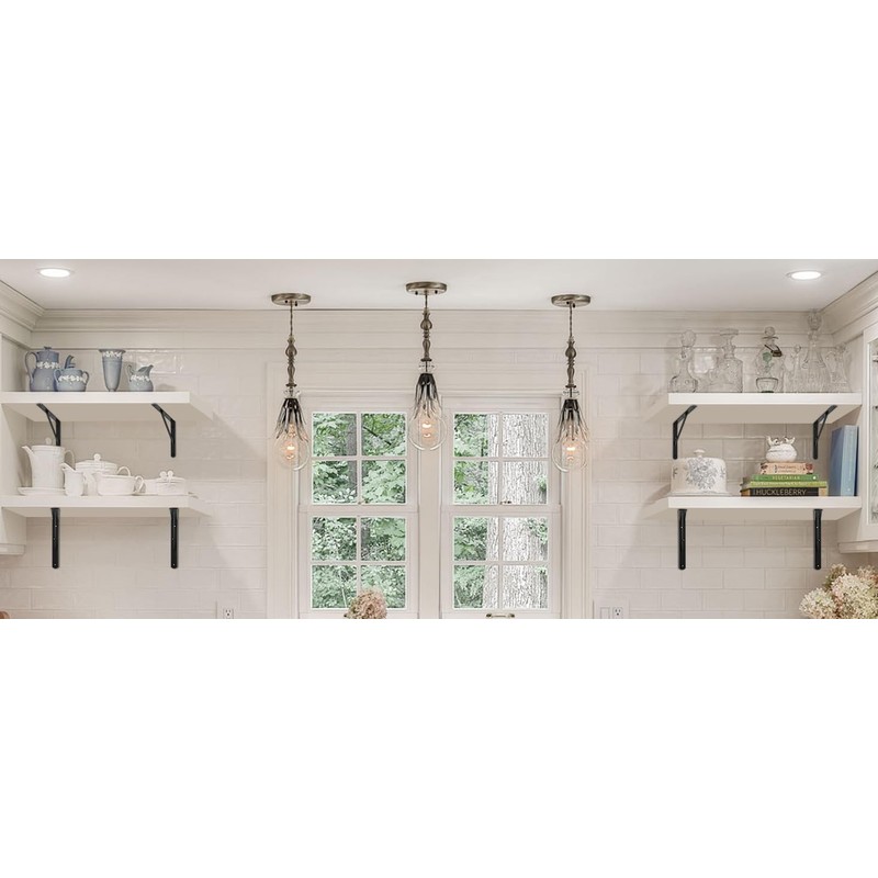 12 Pack L12 x H 8" Black Heavy Duty Shelf