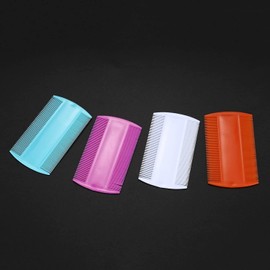 4 Pcs Lice Combs, Double sided Pet Combs, Cat Dog Pet Grooming Fine Tooth Hair Combs Pet Supplie Combs