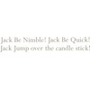 Wallpops Repositionable Baby Nursery Rhyme, Jack Be Nimble