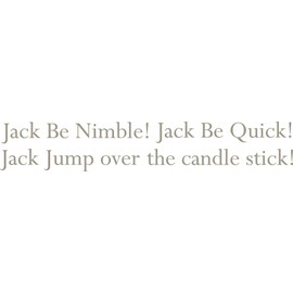 Wallpops Repositionable Baby Nursery Rhyme, Jack Be Nimble