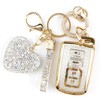 YIKECASE Key Fob Cover with Diamond Keychain Car Key Holder