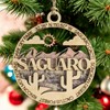 Saguaro National Park Handcrafted Wood Ornament - 3" Laser Cut