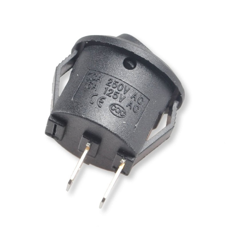Besmelody Rocker Toggle Switch, SPST Type 2 Pin 2 Position