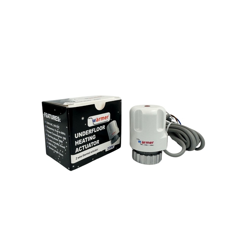 Wärmer System Thermal Actuator 230V for Underfloor Heating Manifold Normaly
