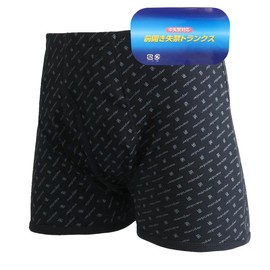 Trust Map Incontinence Pants, For Men, 3.4 fl oz (100 cc), Boxer, Urine Leak Pants, Prevents Residual Urination, Odor Prevention, Deodorizing, Antibacterial, Black, M