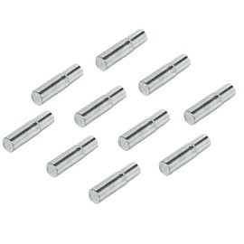 Gedotec Shelf Support for Shelving System, Shelf Brackets, Kitchen Shelf Support for Shelf Furniture - H3113, Drill Diameter 5 mm, Nickel-Plated Steel, Pack of 20