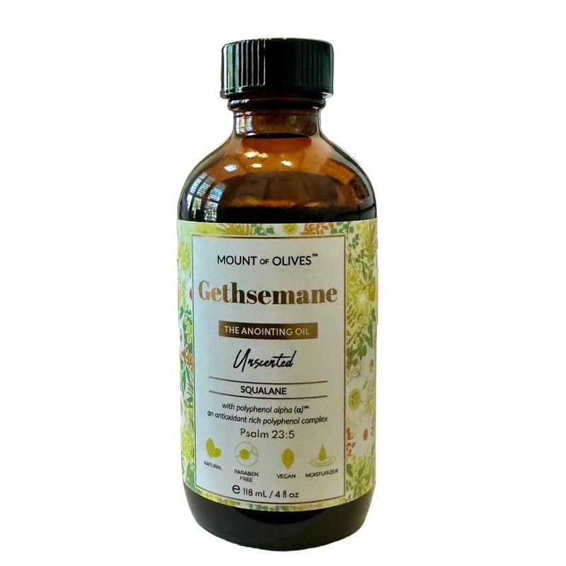 Mount of Olives Gethsemane Anointing Oil (Unscented) With Cosmeceuticals Derived