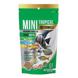 A.D.P. Fish Booster Tropical Fish Food Mini Slow Sinking Powder Flakes Pellets Grow Faster & Color Enhancing High Protein 42% for Goldfish & All Aquarium Tropical Fish 60g. Small Fish Feed, Fish Care