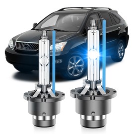 SENROBO Fit for Lexus 2004-2009 RX330 RX350 RX400H 2005-2006 LS430 ES RX 330 D2S HID Xenon Headlight Bulbs, 350% Brightness, Low Beam Light Bulb, 8000K White Blue, Pack of 2