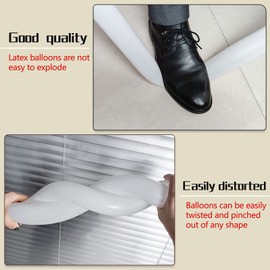 100Pcs clear 260 Balloons Clear Long Skinny Latex Balloon for Animal Ballons, Premium Quality Balloons for Beginners Baloons Making Kid's Carnivals Party Decoartion