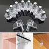 Graplan 120 Pieces Shelf Support Pegs,Shelf Support Stud pegs,Transparent Metal