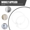 Abaodam 24 PCS Clear Plastic Shower Curtain Rings, Easy Snap