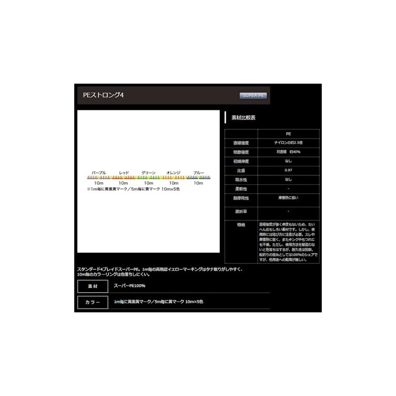 YAMATOYO NEW Package PE Strong 4 5-Colored 1312.3 ft (400
