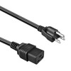 CJP-Geek 6ft UL Rectangle AC Power Cord Compatible with Dell