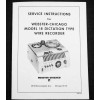 Webster Chicago 18 Wire recorder service manual reprint