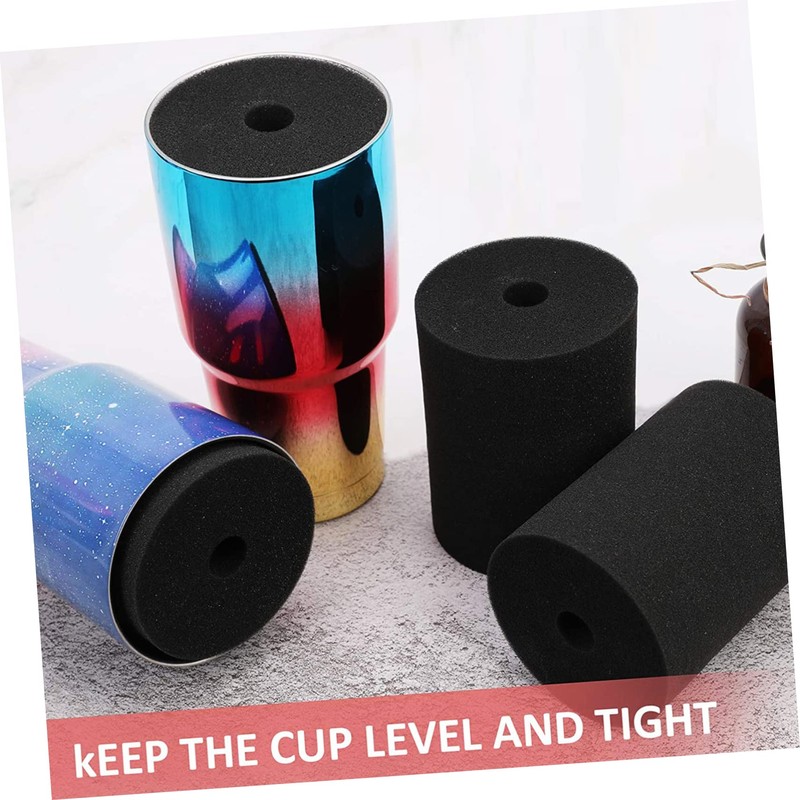 Gadpiparty 6pcs Cylindrical Sponge Inserts for Cup Turner Durable Stable