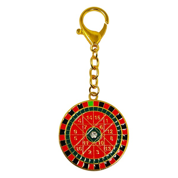 Feng Shui Windfall Yantra Keychain Good Wealth Luck Rich Amulet
