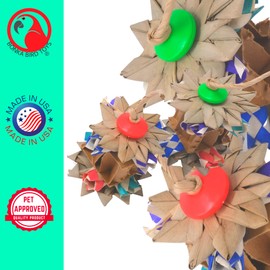 Bonka Bird Toys 2863 Pack Two Small Party Box - Parrot Beak-Engaging Toy, 2"x1.75", for Small/Medium Birds