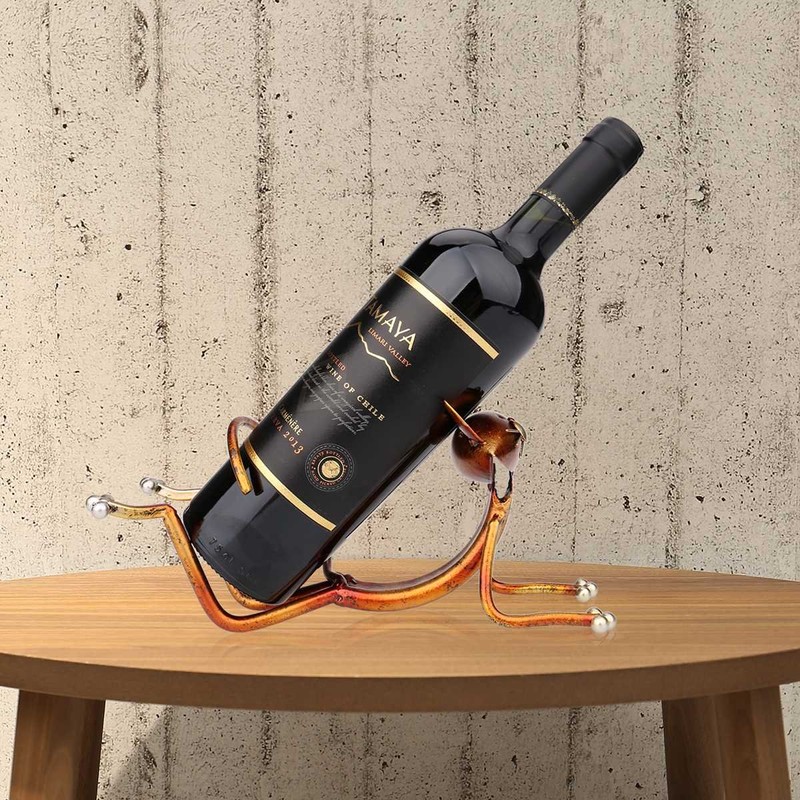 Tooarts Wine Rack Yoga Cat Wine Holder Wine Shelf Home